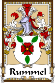 German Coat of Arms Wappen Bookplate  for Rummel
