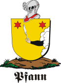 German shield on a mount for Pfann