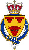 British Garter Coat of Arms for Bull (England)