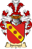 v.23 Coat of Family Arms from Germany for Sprengel