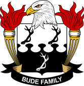Coat of arms used by the Bude family in the United States of America