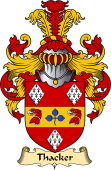 English Coat of Arms (v.23) for the family Thaker or Thacker