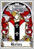 German Wappen Coat of Arms Bookplate for Heinz