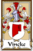 German Coat of Arms Wappen Bookplate  for Vincke