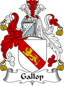 English Coat of Arms for the family Gallop