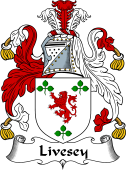 English Coat of Arms for the family Livesey