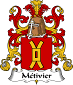 Coat of Arms from France for Métivier