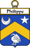 French Coat of Arms Badge for Philippe