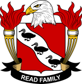 Coat of arms used by the Read family in the United States of America