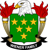 Coat of arms used by the Wiener family in the United States of America