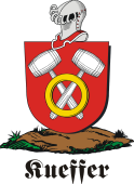 German shield on a mount for Kueffer