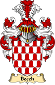 English Coat of Arms (v.23) for the family Beche or Beech
