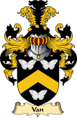 English Coat of Arms (v.23) for the family Van (Wales)