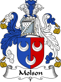 English Coat of Arms for the family Molson