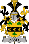 Irish Coat of Arms for Harty or O'Haherty
