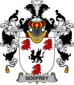 Irish Family Coat of Arms (v.25b) Godfrey (of Bushfield)