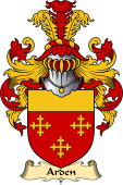 Welsh Family Coat of Arms (v.23) for Arden (Sir John, of Cheshire)