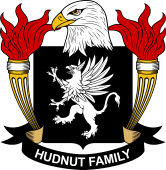 Coat of arms used by the Hudnut family in the United States of America