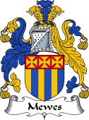 English Coat of Arms for the family Mewes