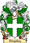 English or Welsh Family Coat of Arms (v.23) for Kingsley (Sorrett, Hertfordshire)