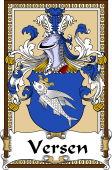 German Coat of Arms Wappen Bookplate  for Versen