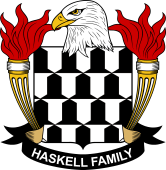 Coat of arms used by the Haskell family in the United States of America