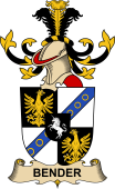 Republic of Austria Coat of Arms for Bender de Laytha