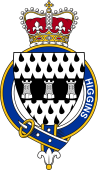 British Garter Coat of Arms for Higgins (Ireland)