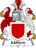English Coat of Arms for the family Milford
