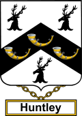 English Coat of Arms Shield Badge for Huntley