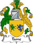 English Coat of Arms for the family Tame