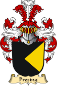 v.23 Coat of Family Arms from Germany for Presing