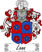 Araldica Italiana Coat of arms used by the Italian family Lana