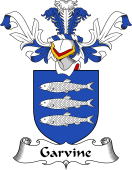 Coat of Arms from Scotland for Garvine or Garvan