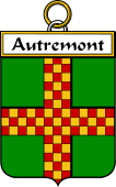 French Coat of Arms Badge for Autremont