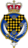 Families of Britain Coat of Arms Badge for: Waddell (Scotland)