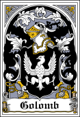 Polish Coat of Arms Bookplate for Golomb