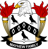Coat of arms used by the Mayhew family in the United States of America