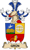 Republic of Austria Coat of Arms for Grün