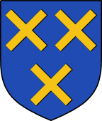 English Family Shield for Glanvile or Glanville
