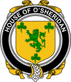 Irish Coat of Arms Badge for the O'SHERIDAN family