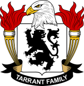 Coat of arms used by the Tarrant family in the United States of America
