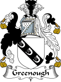 English Coat of Arms for the family Greenough