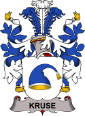 Coat of arms used by the Danish family Kruse