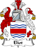 English Coat of Arms for the family Eliot
