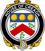 Irish Coat of Arms Badge for the CREAGH family