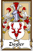 German Coat of Arms Wappen Bookplate  for Ziegler