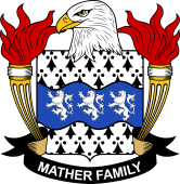 Coat of arms used by the Mather family in the United States of America