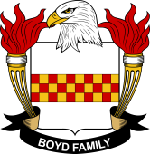 Coat of arms used by the Boyd family in the United States of America