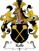 German Wappen Coat of Arms for Kolb